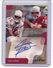 JAKE PLUMMER 2000 UPPER DECK MVP NFL FOOTBALL CERTIFIED AUTO CARD CARDINALS NICE