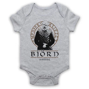 VIKINGS BJORN IRONSIDE NORSE SAGA HISTORY DRAMA TV BABY GROW BABYGROW GIFT - Picture 1 of 10