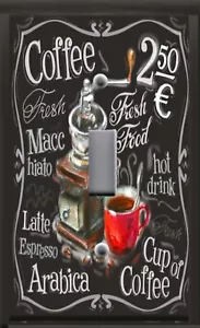 Coffee Java Espresso Mug Cup Hot Light Switch Wall Plate Outlet KITCHEN - Picture 1 of 26