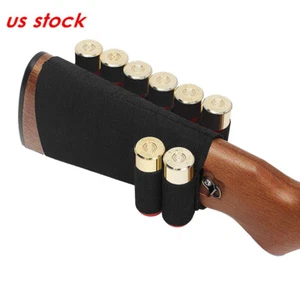 Tactical 8 Shells 12 Guage Shotgun Munition Holder Pouch Carrier Buttstock Bandolier - Bild 1 von 8
