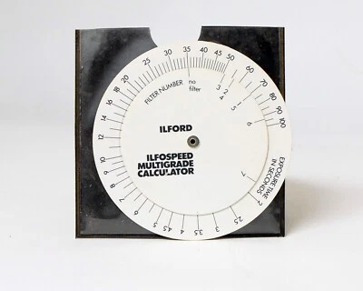 Calculadora multigrado Ilford Ilfospeed accesorio de procesamiento de cuarto oscuro vintage Foto 1 de 2