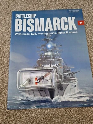 1/200 HACHETTE BAU DAS BISMARCK SCHIFFS-MODELL BATTLESHIP AUSGABE 89 INKL. TEIL - Bild 1 von 2