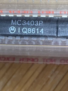 DOS (2) Amplificador Operacional MOTOROLA MC3403P, QUAD en un paquete PDIP de 14 pines. - Imagen 1 de 2
