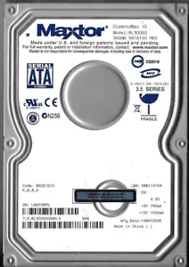 Maxtor 6L300S0 300GB Sata Hard Drive Code: BACE1G10 K,M,B,A - Picture 1 of 2