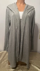 NWT Calvin Klein Sleepwear Open Front Lounge Hoodie Heather Grey Size Small - Picture 1 of 12