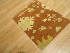 2x3 Modern Agra ABC Collection Handmade-knotted Wool Rug #29