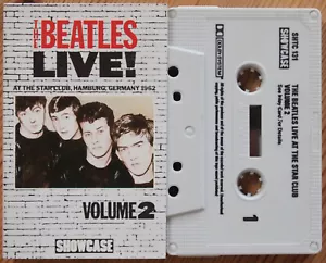THE BEATLES - LIVE! HAMBURG VOLUME 2 (SHOWCASE SHTC131) 1985 UK CASSETTE TAPE - Picture 1 of 3