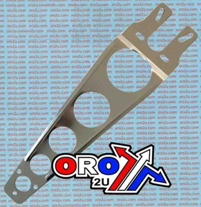 SILVER UNIVERSAL MOTOCROSS ENDURO ALLOY FRONT FENDER MUDGUARD STAY BRACE SUPPORT - Picture 1 of 1