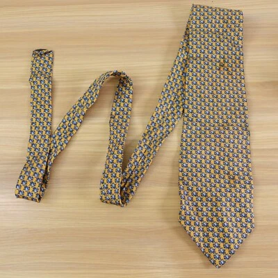 Corbata amarilla para hombre con motivo animal de rana patrón clásico básico PETERBOROUGH ROW Foto 1 de 4