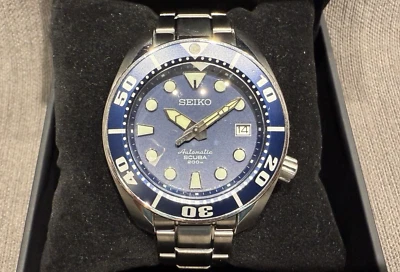 Seiko BlueMo Pre-X Prospex Original Watch Divers Blue 45mm Men's 6R15 - SBDC003 - Image 1 of 4