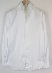 SUITSUPPLY Men Shirt 39/40/15 1/2/15 3/4 Extra Slim Fit Long Sleeve White Cotton - Imagen 1 de 8
