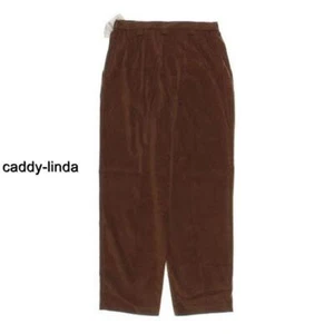 NUOVO NUOVO $59 COLDWATER CREEK 10P MARRONE 2 TASCHE PANTALONI PELLE DI TALPA CERNIERA 28" INTERNO - Foto 1 di 8