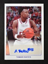 2021-22 Leaf Memories Basketball 1990 Base Auto Silver #BA-TB1 Tamar Bates 3/10