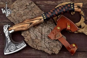 Custom Handmade Carbon Steel Tomahawk Axe Viking Hunting Vantage AXE Battle   - Bild 1 von 5