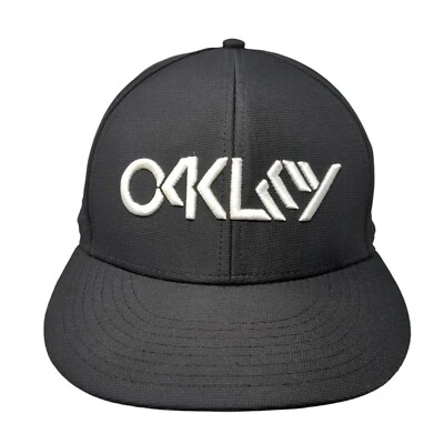 Gorra Oakley Snapback negra talla única ajustable bordada corte láser Foto 1 de 4