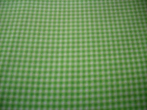 Fabric quilt one quarter 1/4 yard gingham lime green - Picture 1 of 1