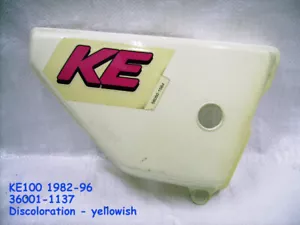 Kawasaki KE100 Side Cover 1985-1996 NOS KE100 Frame Panel 36001-1137 - Foto 1 di 1