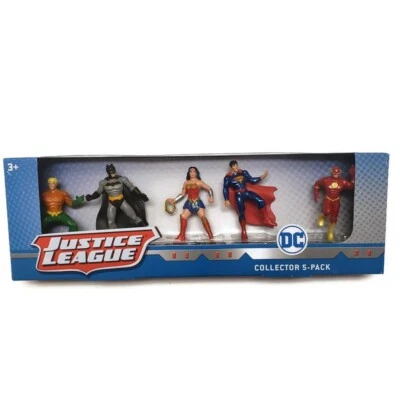 DC Liga de la Justicia Coleccionista Paquete de 5 Batman Mujer Maravilla Superman Aquaman Flash Foto 1 de 2
