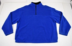 Vintage Pullover Fleece Jacket Timberline Colorado Size XL Blue 90s Made USA - Picture 1 of 11