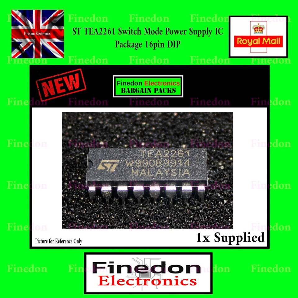 ST TEA2261 Switch Mode Power Supply Regulator IC 16 pin DIP - Image 1 of 1