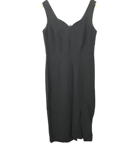 Joseph Ribkoff ärmelloses Etuikleid Damengröße 8 Seitenschlitz klassisch schwarz LBD - Bild 1 von 9