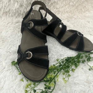 Mephisto Parfolia schwarze Nubukleder Slingback Riemchen Sandalen Gr. 41 EU/11 US - Bild 1 von 8