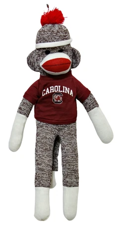 New without Tags! University South Carolina USC Sock Monkey 22" Tall Cover