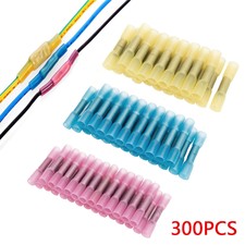 3X 300Pcs Conectores De Alambre De Soldadura Sello, Calor Shrink Conectores a tope termina J4K5