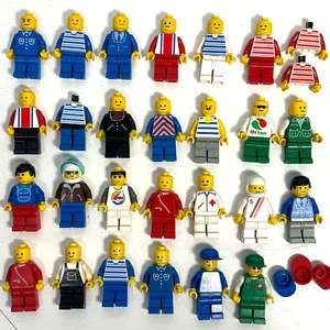 26x 80s Vintage Lego Figure Minifigures Pilot Worker Surf Cars Octan - Bild 1 von 5