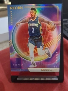 CJ McCollum /199 Red Holo- 2022-23 Panini Recon Baloncesto #30 - Imagen 1 de 2