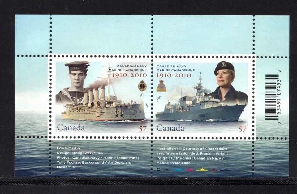 CANADA MINT SOUVENIR SHEET - SCOTT 2384 - VFNH - MARINE LIFE - 2010 - Image 1 of 1