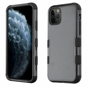 Schwarz/Schwarz TUFF Hybrid Handy Schutz Cover iPhone 11 Pro, Gratis Displayschutzfolie - Bild 1 von 5