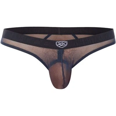 Gregg Homme Pleez Me Thong mens enhancing underwear string cockring pouch mesh - Image 1 of 3