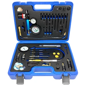 Compression Tester Automotive Cylinder Leak Down Tester Kit with Dual Gauge - Picture 1 of 24