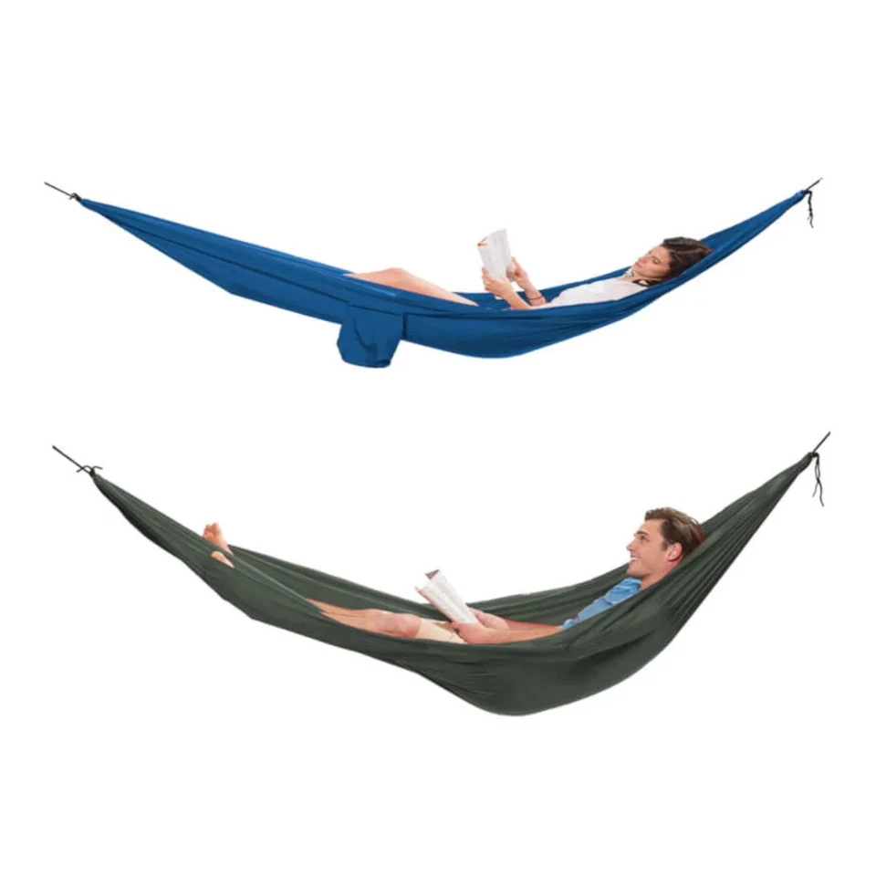 Hamaca de paracaídas individual Coghlans 5'x10,5' para acampar dormir verde o azul Foto 1 de 1