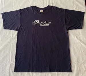 T-shirt vintage Y2k Rockstar Games Midnight Club edizione DUB taglia XL blu GTA 5 - Foto 1 di 6