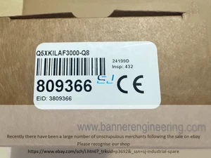 Brand new Banner Q5XKILAF3000-Q8 Laser Sensor Q5XKILAF3000-Q8 - Picture 1 of 3