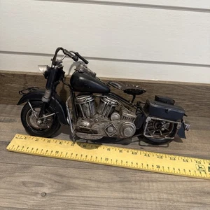 Vintage Sammlerstück Metall Motorrad, Druckguss Modell Motorrad Skulptur - Bild 1 von 8