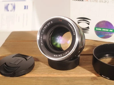 Carl Zeiss 50mm f/1.4 Planar ZF .2 Nikon F mount manual lens - Image 1 of 4