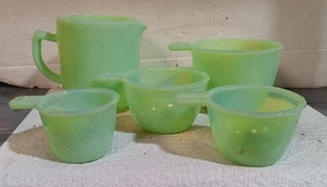 Measure Cups Set Measuring Jade Glass Home Kitchen Cafe - Picture 1 of 2