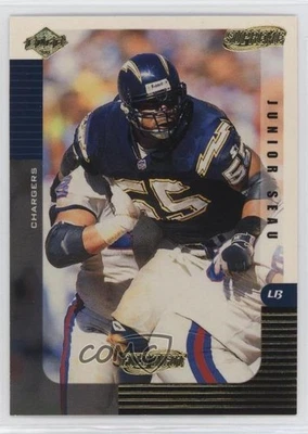 1999 Collector's Edge Supreme Gold Ingot Junior Seau #108 HOF - Image 1 of 2