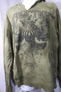 Affliction Damen grüner Pullover Hoodie Größe Small - Bild 1 von 3