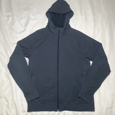 Chaqueta con Capucha Lululemon City Azul Marino Cremallera Completa LM3CE6S Para Hombres Talla L Foto 1 de 4
