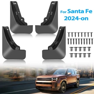 For Hyundai Santa Fe 2024-2026 4X Splash Guards Mudguards Mud Flaps Fender Cover - Picture 1 of 9