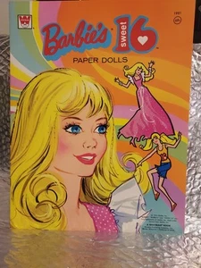 1974 MATTEL BARBIE'S SWEET 16 PAPER DOLLS BOOK-UNCUT - Picture 1 of 8