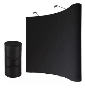Trade Show Display Booth 10' x 8' Pop Up Kit Stand Backdrop Portable w/Lights - Picture 1 of 17