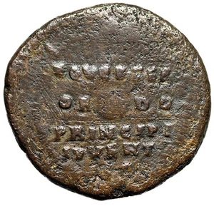 Commodus als Cäsar unter Marcus Aurelius AE als selten - Bild 1 von 5