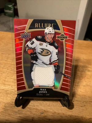 2019-20 Upper Deck Allure Rookies Red Rainbow Jerseys Max Jones #72 Rookie RC - Image 1 of 2