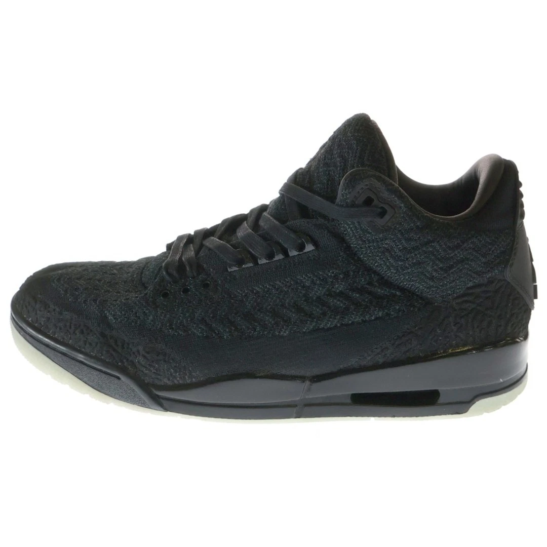 エアージョーダン3 レトロ　フライニット　27cm ブラック　AJ3 JORDAN BRAND AIR JORDAN 3 RETRO FLYKNIT BLACK/BLACK-ANTHRACITE