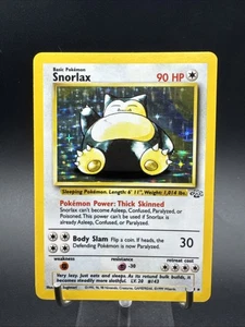 Pokemon Card Snorlax Holo Unlimited Jungle Set WotC 1999 Ultra Rare 11/64 LP- NM - Picture 1 of 24